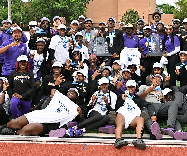 Benedict College won the men's and women's 2023 SIAC Outdoor Track and Field Championships. Photos copyright Jason McDonald, JM Photography for CORE360 Sports.
