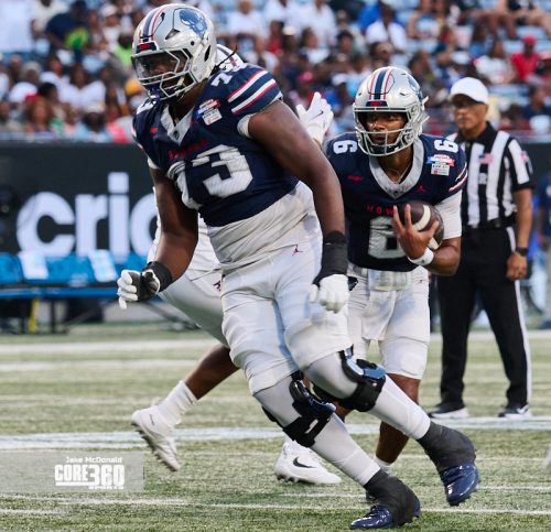 Scroggins Leads Howard to First Win