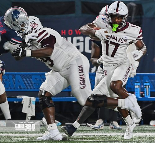 Scroggins Leads Howard to First Win