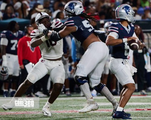 Scroggins Leads Howard to First Win